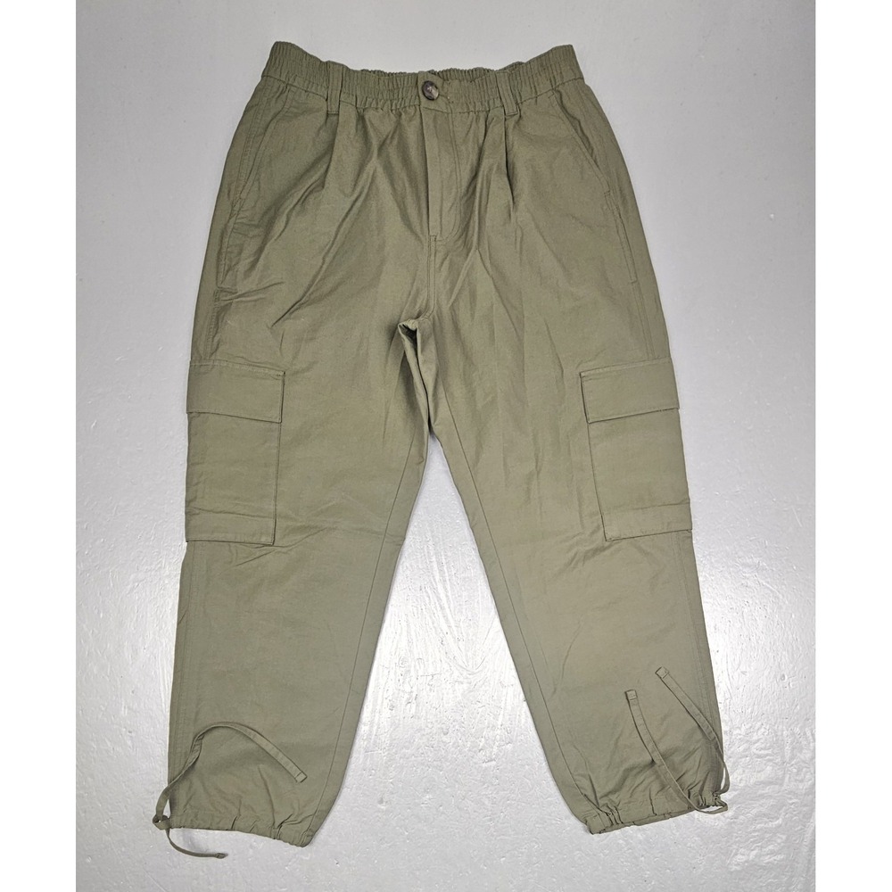 Banana Republic Jogger Pants Womens Medium Green Balloon Cargo Utility Hiking